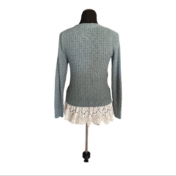 Knox Rose Lace Accent Sweater Size Small - Picture 5 of 8